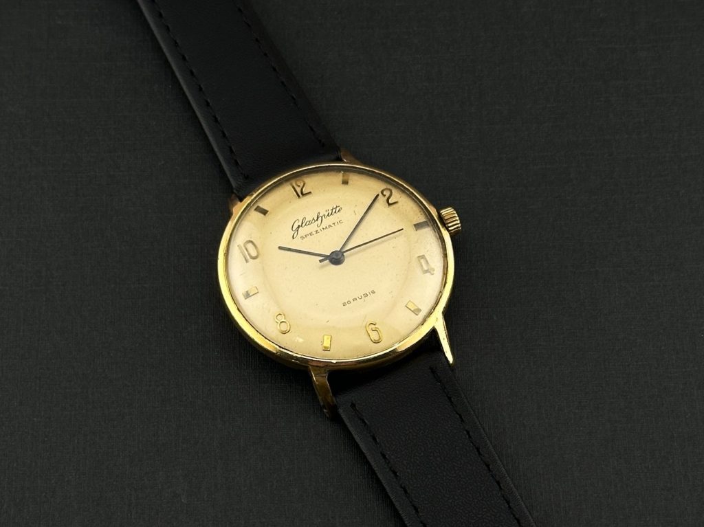 GUB Glashütte Spezimatic 1960s with applied indices